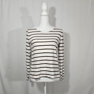 Madewell striped long sleeve t-shirt women's size medium
